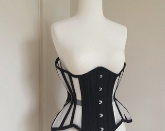 Mesh Corset with Cotton