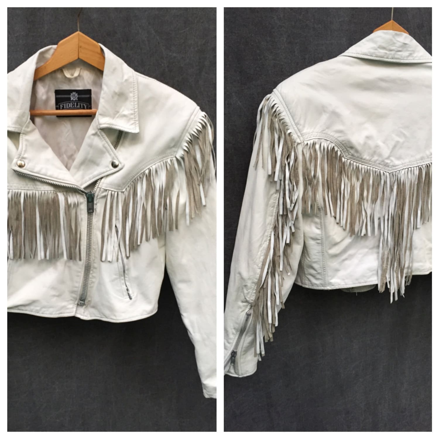 Cropped Black Leather Jacket Fringe Pictures