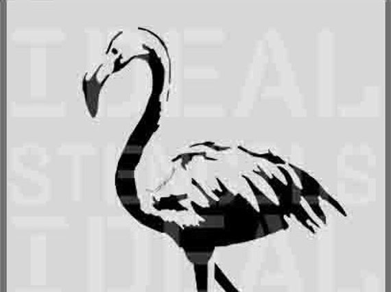 FLAMINGO STENCIL Flamingo home DECOR animal stencil animal