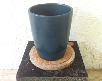 Saturday Evening Girls, Paul Revere Pottery, Vintage Art Pottery, SEG, Blue Speckle Glaze, Tumbler Cup Vase Craftsman, Signed, Free Shipping