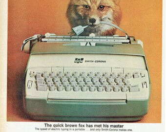 1964 Smith Corona Portable Typewriter Advertisement