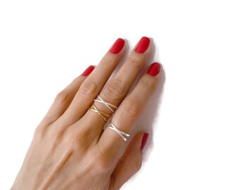 Sterling Silver Infinity Ring//Women Ring//Handmade Jewelry//Stackable Ring