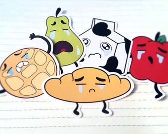 Steven Universe Crying Breakfast Friends Stickers