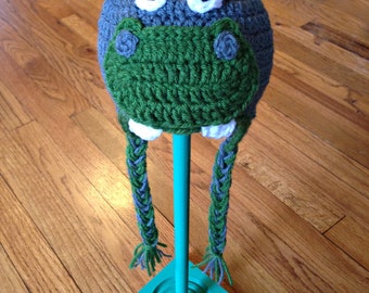 Hippopotamus Beanie with Ear flaps