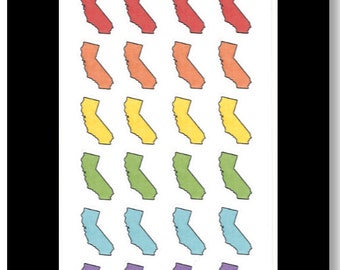 California Stickers || Planner Stickers