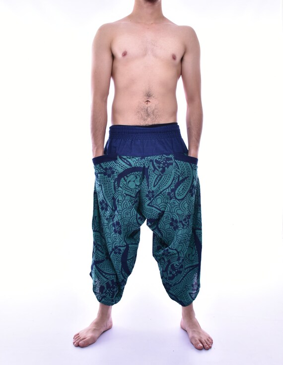 Japanese Style in Samurai Pants Pants Baggy pants by Watcharawaree