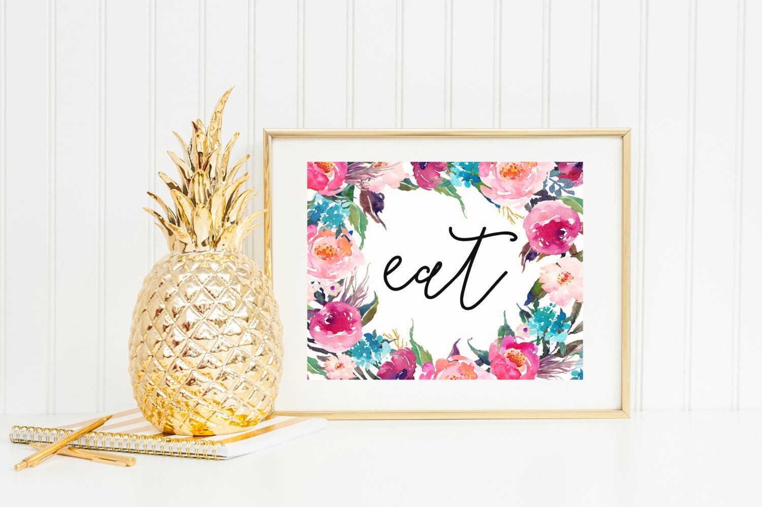 Kitchen Art Print Eat Kitchen Decor Quote Art Print