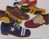 Items similar to 1972 Hush Puppies Shoes Ad 70s Fashion Vintage ...
