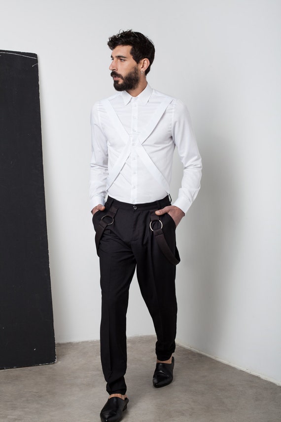 white shirt black pant fashion