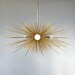 3-Bulb Gold Urchin Chandelier Lighting