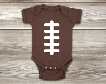Football ONESIES ® Brand Bodysuit Baby Bodysuit Football Shirt Baby Football Jersey Football Baby Shower Football Baby Outfit