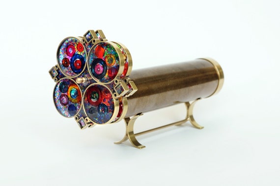 Super Giant Flower wheels Kaleidoscope, Brass Kaleidoscope, Wedding Gift, Gift ideas by royskaleidoscopes steampunk buy now online