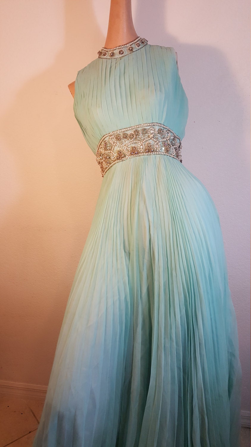 FREE SHIPPING Vintage Designer Couture Gown