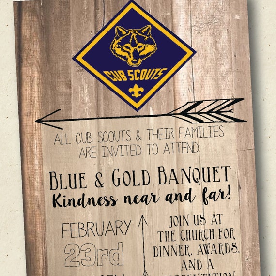 Blue And Gold Banquet Invitation Ideas 4