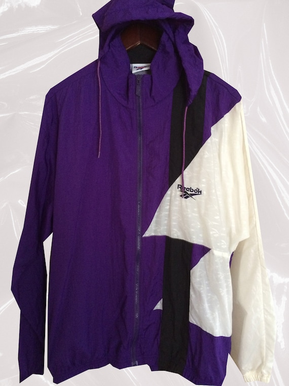 reebok jacket vintage purple