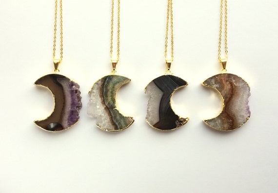 amethyst moon necklace amethyst moon necklace