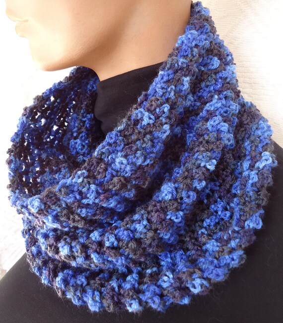 Knit Cowl Scarf Tube Mens Womens Scarf Circle Scarf