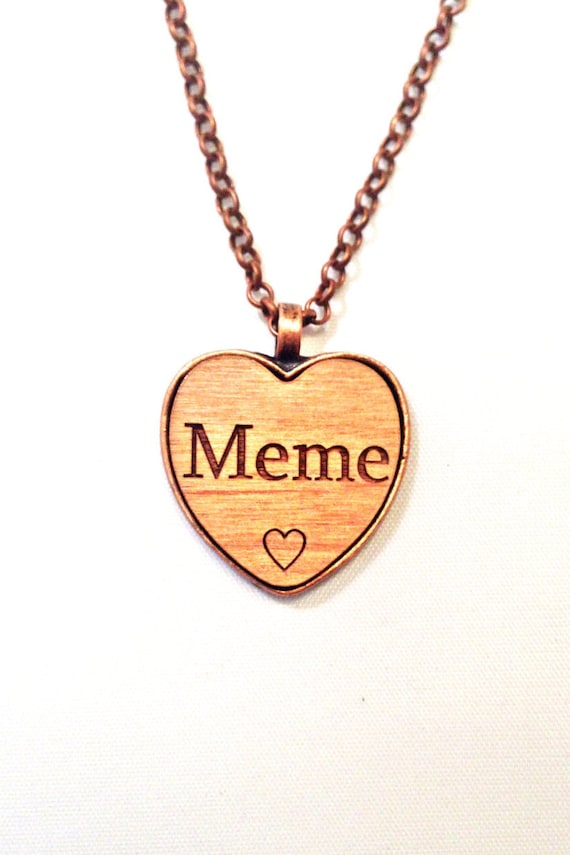 MEME heart NeCKLaCE pendant MEME's jewelry necklace MEME