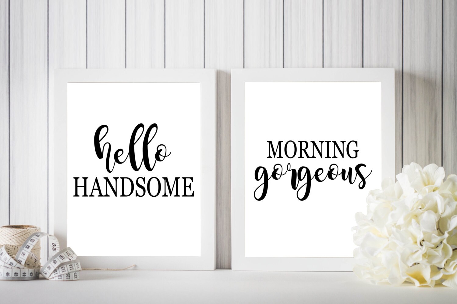 Hello Handsome Morning Wall Art Wall Print Home