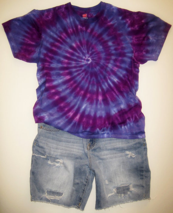 women's purple tie dye shirt