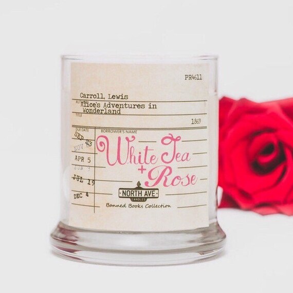 White Tea Rose Scented Candle / Inspired by Alice's