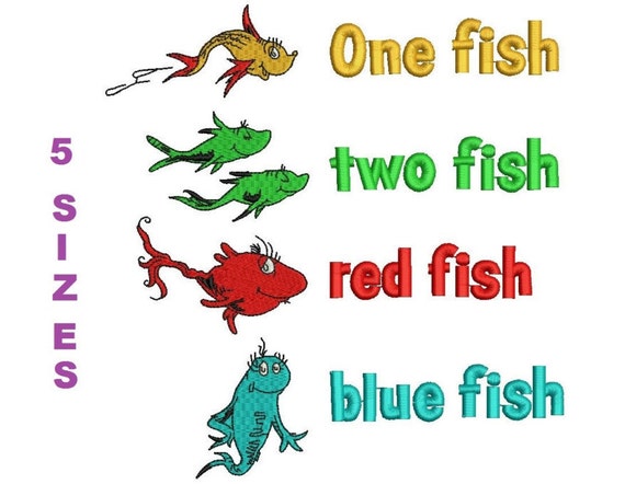 One Fish Two Fish Red Fish Blue Fish Digitized Machine