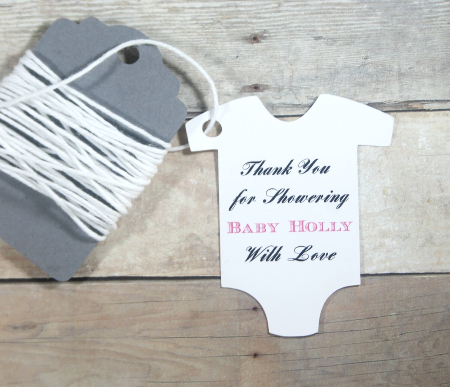 White Baby Shower Tags Set of 20 by TheBabyShowerMedley on Etsy
