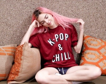 K-POP & CHILL Red Tee