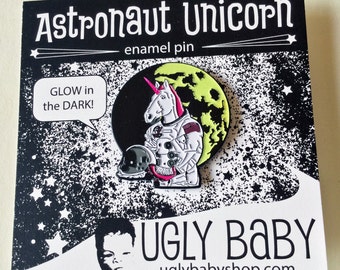 Enamel Pin: Astronaut Unicorn, Unicorn Pin, Roller Derby Pin, Lapel Pins Men, Lapel Pins Women, Roller Derby Gift, Unicorn Party