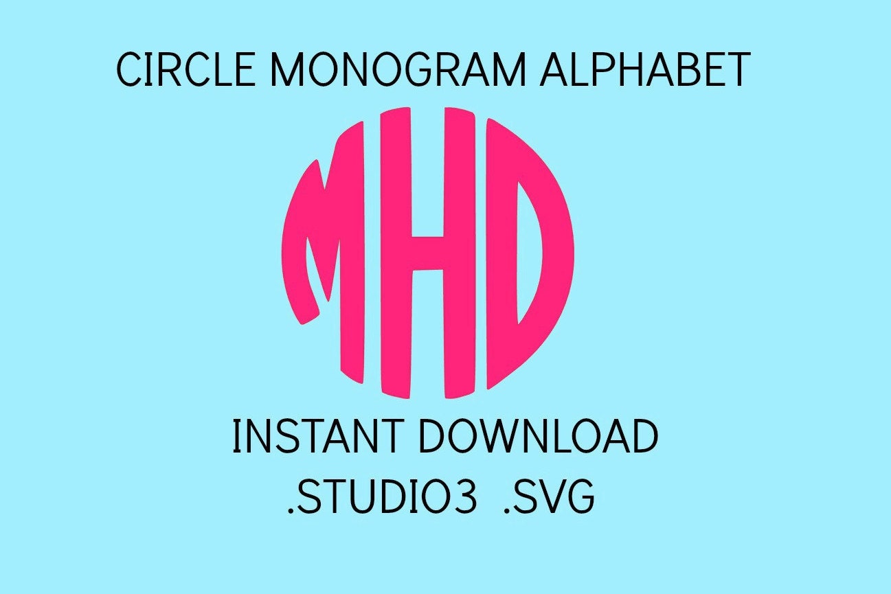 Download Circle Monogram Svg Monogram Letters Circle Monogram Font