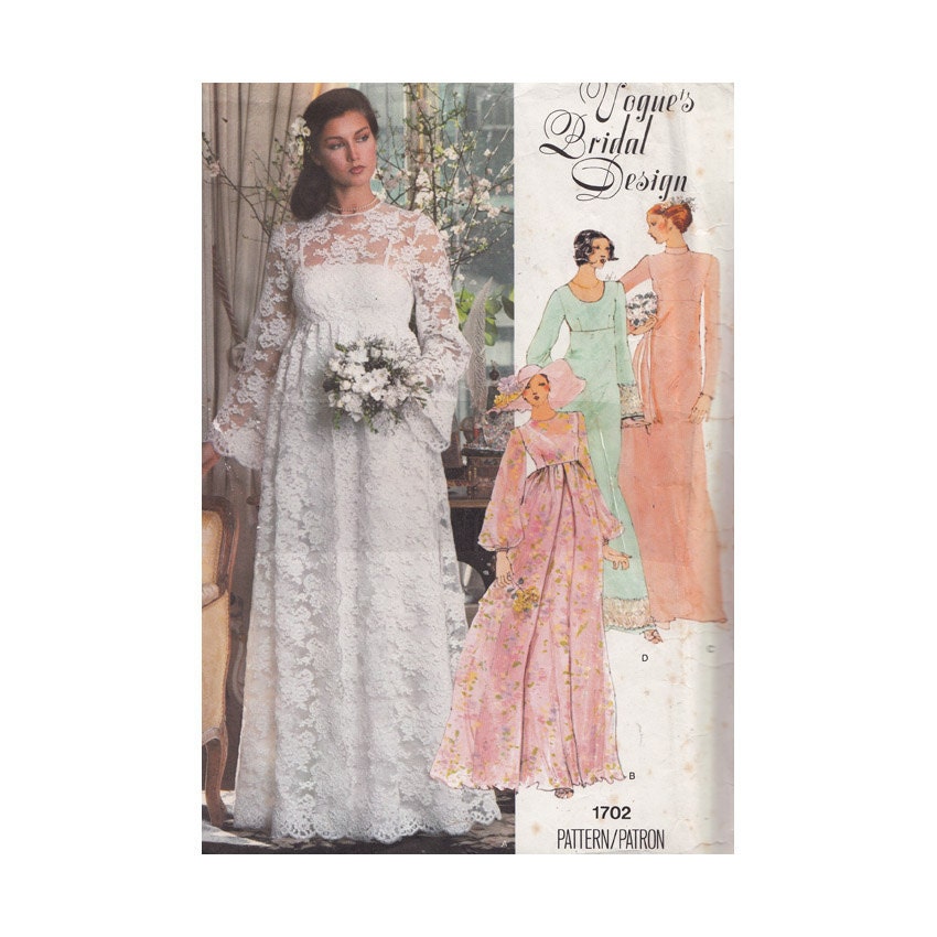 UNCUT 1970s Boho  Wedding  and Bridal  Party Dresses  Sewing