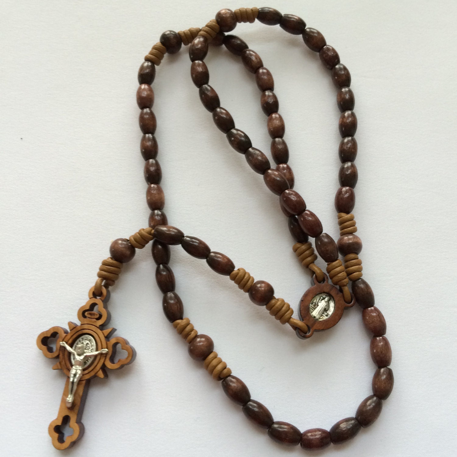 Wood Bead Rosary