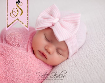 newborn hat, baby girl hat, newborn girl hat, baby girl hat, hospital newborn hat, newborn hat, infant hat, baby hat, baby bow