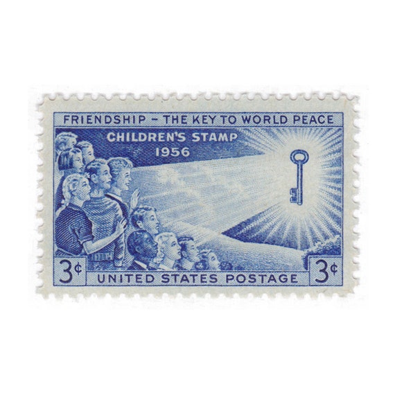 1956 3c Children's Issue 10 Vintage Unused US Postage