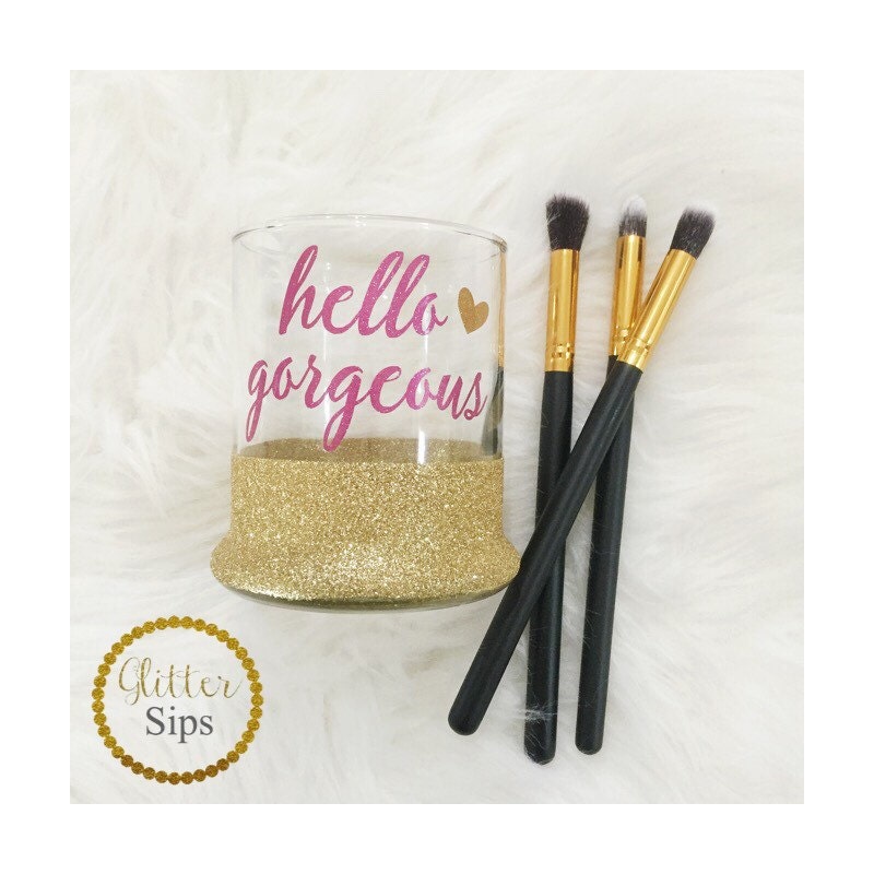 Hello Glass Makeup Brush Holder // Make Up // Beauty