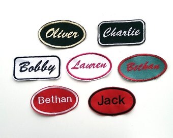 Custom Name Patch/Personalised Name Patch/Embroidered Patch/Bowling Style Patch/Retro Patch/Sew on Patch/Iron on Patch