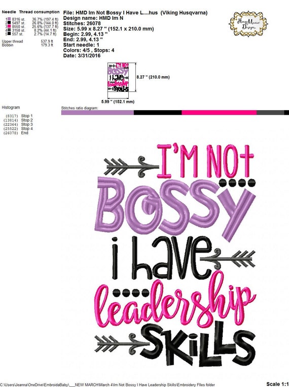 Download I'm Not Bossy I Have Leadership Skills 4x4 5x7 6x10