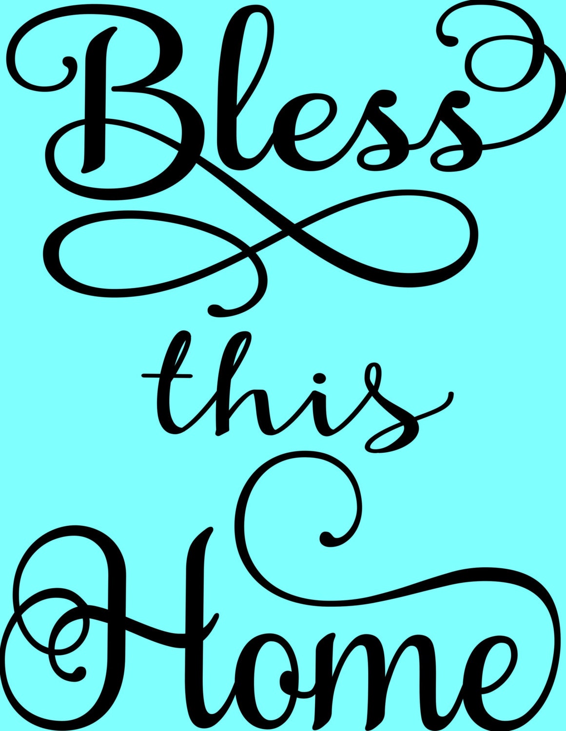 Download Bless This Home Cut File SVG by ArtForTheMostPart on Etsy