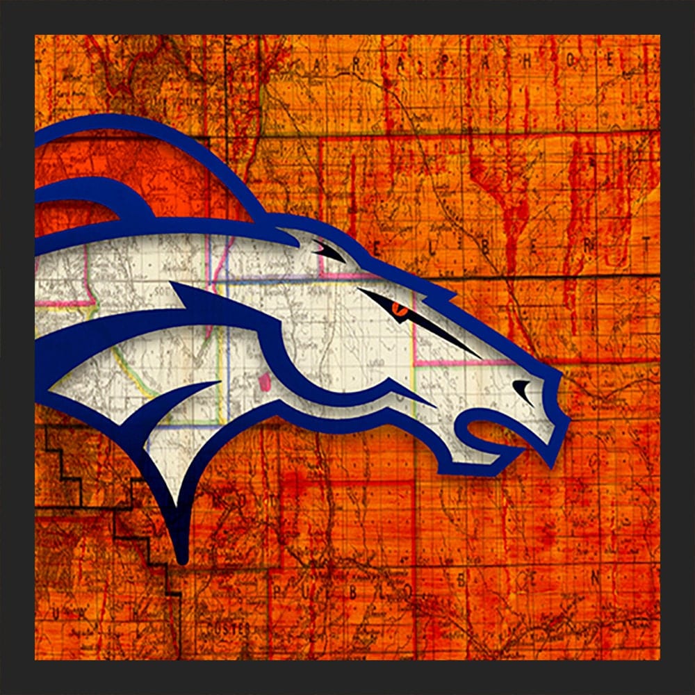 Denver Broncos Art Denver Broncos Poster Peyton by McQDesign
