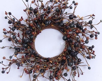Fall Pip Berry Wreath, Autumn Wreath, Fall Decor, Storm Door Wreath, Front Door Wreath, Rustic Wreath, Primitive Wreath, Fall Centerpiece
