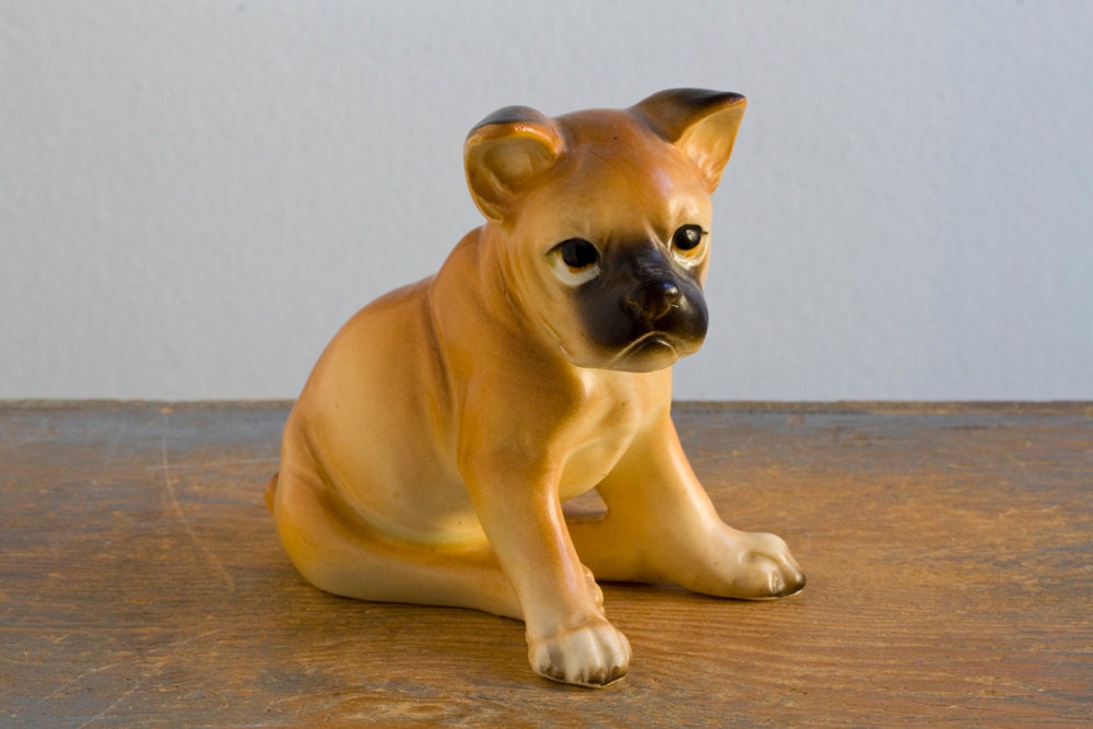 ceramic bulldog figurine