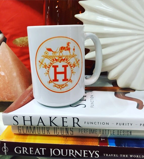 Hermes mug 16 ounce large coffee cup by Blendscentlab on Etsy