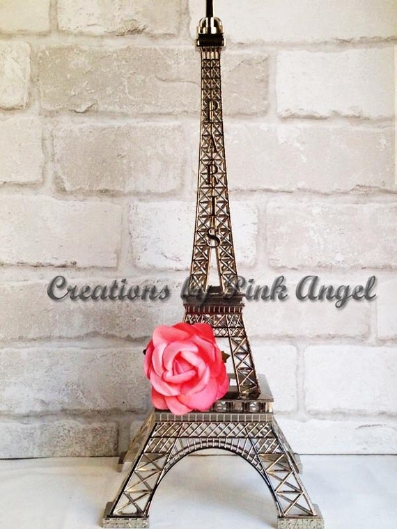 15 inch Silver Eiffel Tower Silver Paris Centerpiece Eiffel