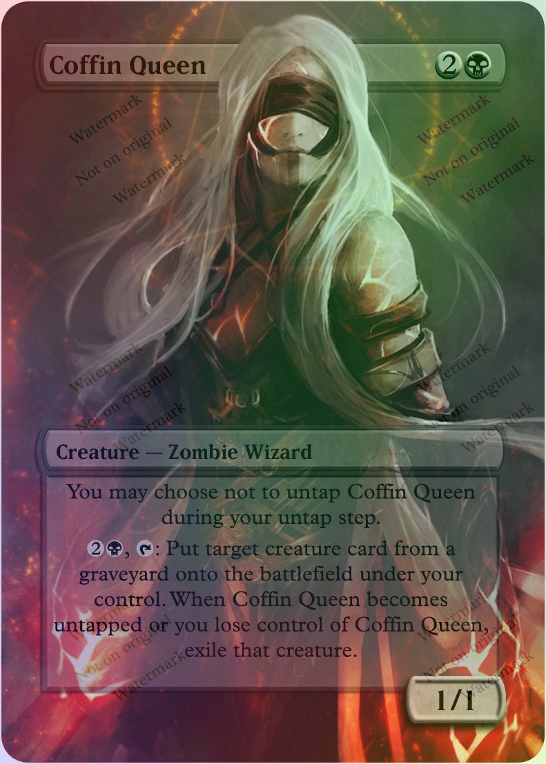 Coffin Queen Magic Casual Play Only MTG Altered by LethixGaming