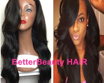 side U Part Human Hair Wigs For Black Women body wave side U Part Wig glueless human hair wigs for black women free shipping