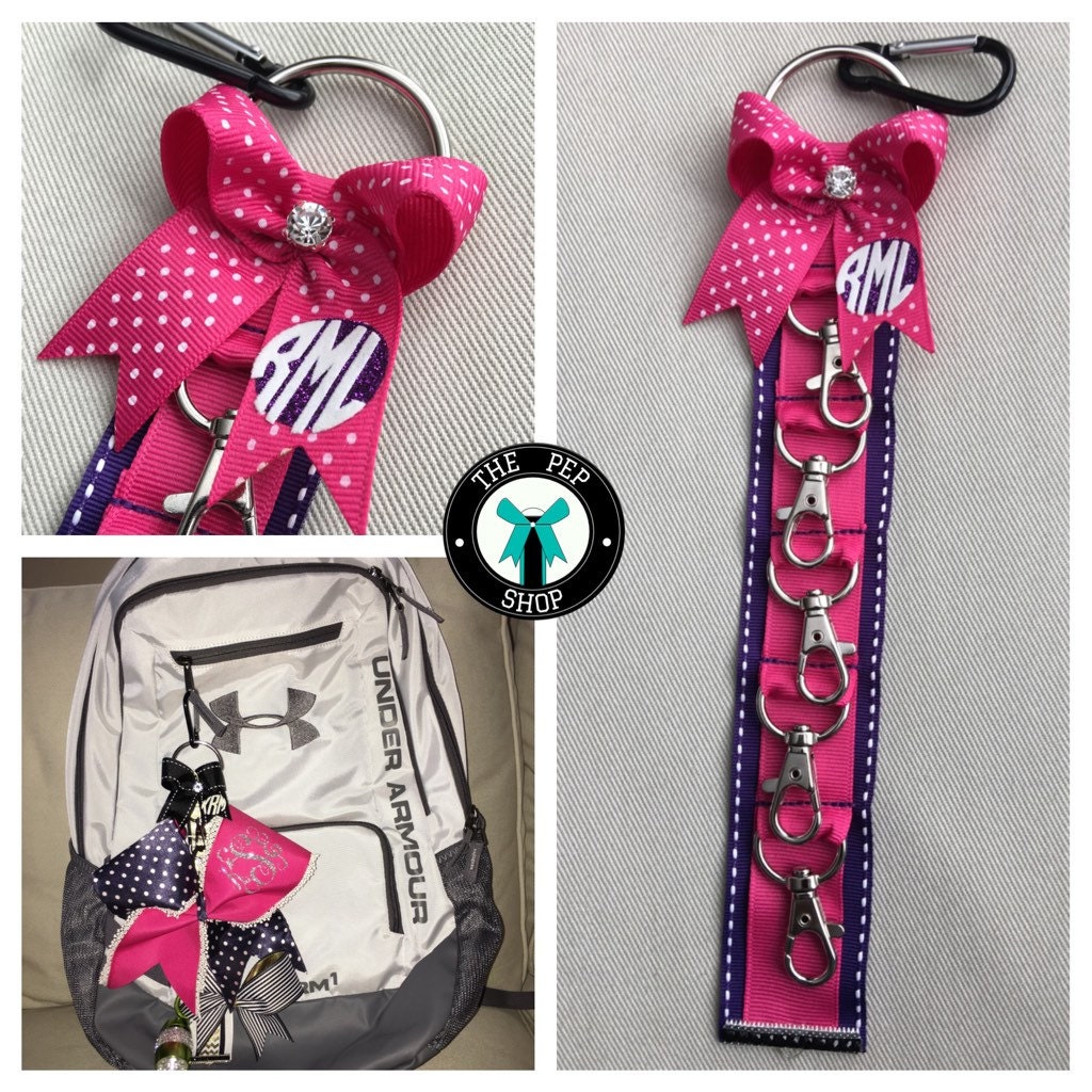 Klinger™ Backpack Strap / Cheer Bow Holder. Pink by