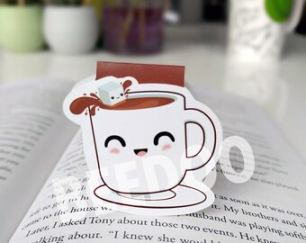 Cute Cup of Coffee Magnetic Bookmark