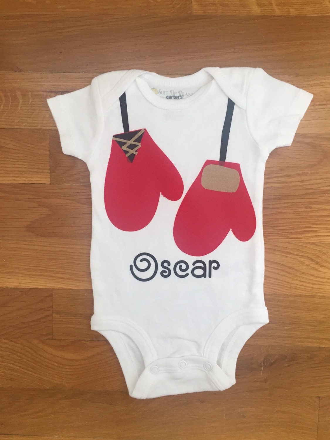 Baby Rocky Boxer Boxing Gloves Onesie Bodysuit Toddler Youth