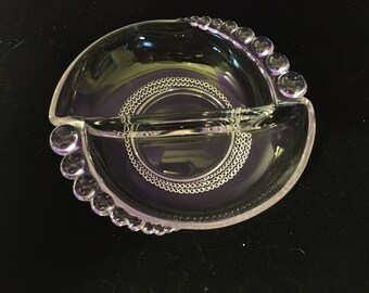 Vintage Duncan Miller Clear Glass Relish Dish