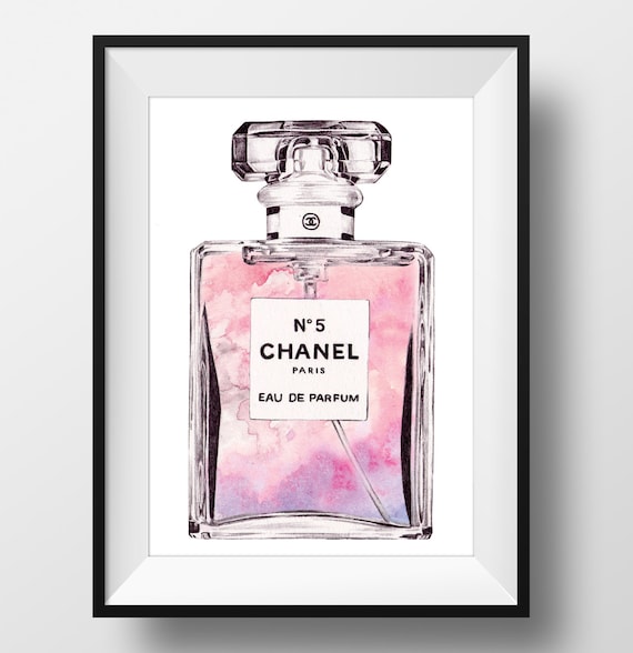 CHANEL No.5 'Pretty in Pink' Perfume Print Original